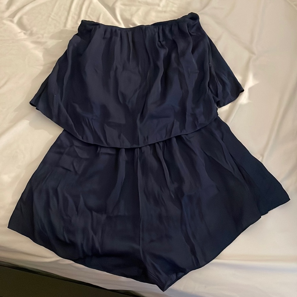 Strapless romper